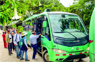 Servicio en bus, solo bajada